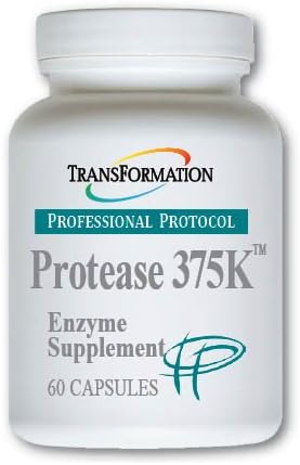 TRANSFORMATION THE GENESIS OF GOOD HEALTH Protease 375K Enzyme Blend Supplement, High-Potency Formula for Protein Absorption & Gut Health, Advanced Enzym Support for Nuttrient Absorption, Non-GMO, 120 6