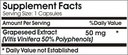 Grapeseed Extract 50mg // 100 Capsules // Pure // by PureControl Supplements 3