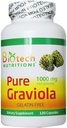 Pure Graviola Annona Muricata, 1000 mg Serving, 120 Vegetable Capsules 2