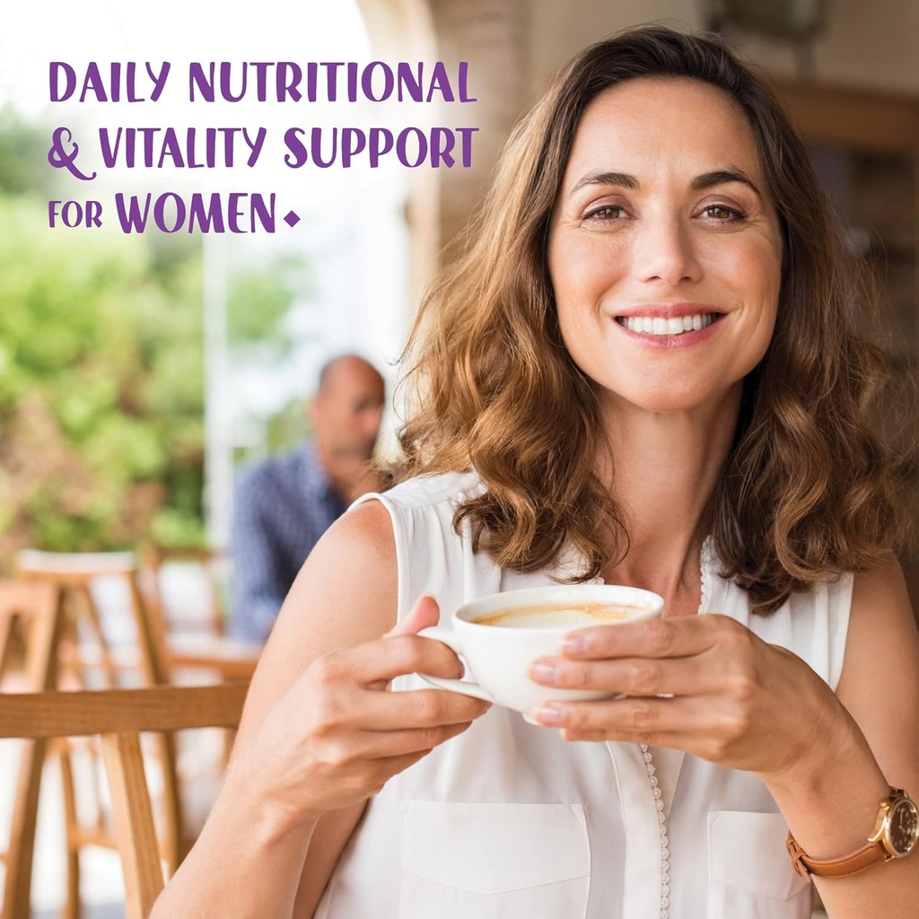 Bluebonnet Nutrition Ladies’ ONE 40+ Whole Food-Bed Multiple, Women Multivitamin for Women 40+, Soy-Free, Non-GMO, Gluten Free, 30 Vegetable Capsules, 30 Servings 4