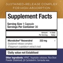 Advanced Trans Resveratrol Capsules with 12-Hour Sustained Release for Up to 250% Better Bioavailability - NAD Resveratrol Supplement with Micronized Resveratrol 3