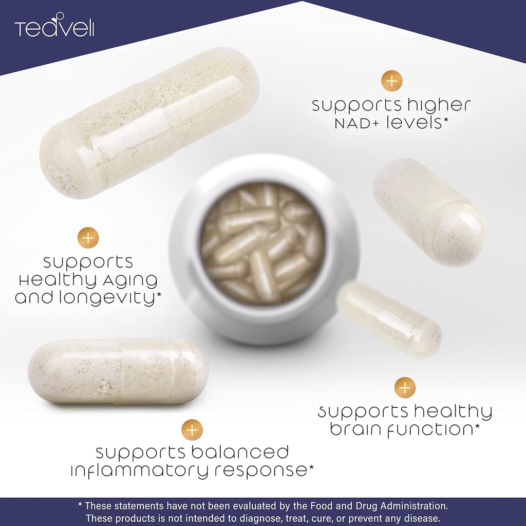 Advanced Trans Resveratrol Capsules with 12-Hour Sustained Release for Up to 250% Better Bioavailability - NAD Resveratrol Supplement with Micronized Resveratrol 4