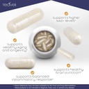 Advanced Trans Resveratrol Capsules with 12-Hour Sustained Release for Up to 250% Better Bioavailability - NAD Resveratrol Supplement with Micronized Resveratrol 4