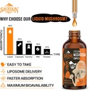 Liposomal Mushroom Complex Drops 2000 MG - 20 Organic Mushroom Extracts - Advanced Liquid Formula for Immunity, Cognitive and Memory - Lions Mane Supplement, Reishi, Cordyceps, Chaga, 90 Servings 4