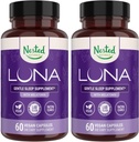 Nested Naturals Luna Sleep Aid - Non-Habit Forming Natural Sleeping Pills for Adults with Naturally Sourced Ingredients - Valerian Root, Melatonin, Chamomile, Lemon Balm, and More - 120 Vegan Capsules 2