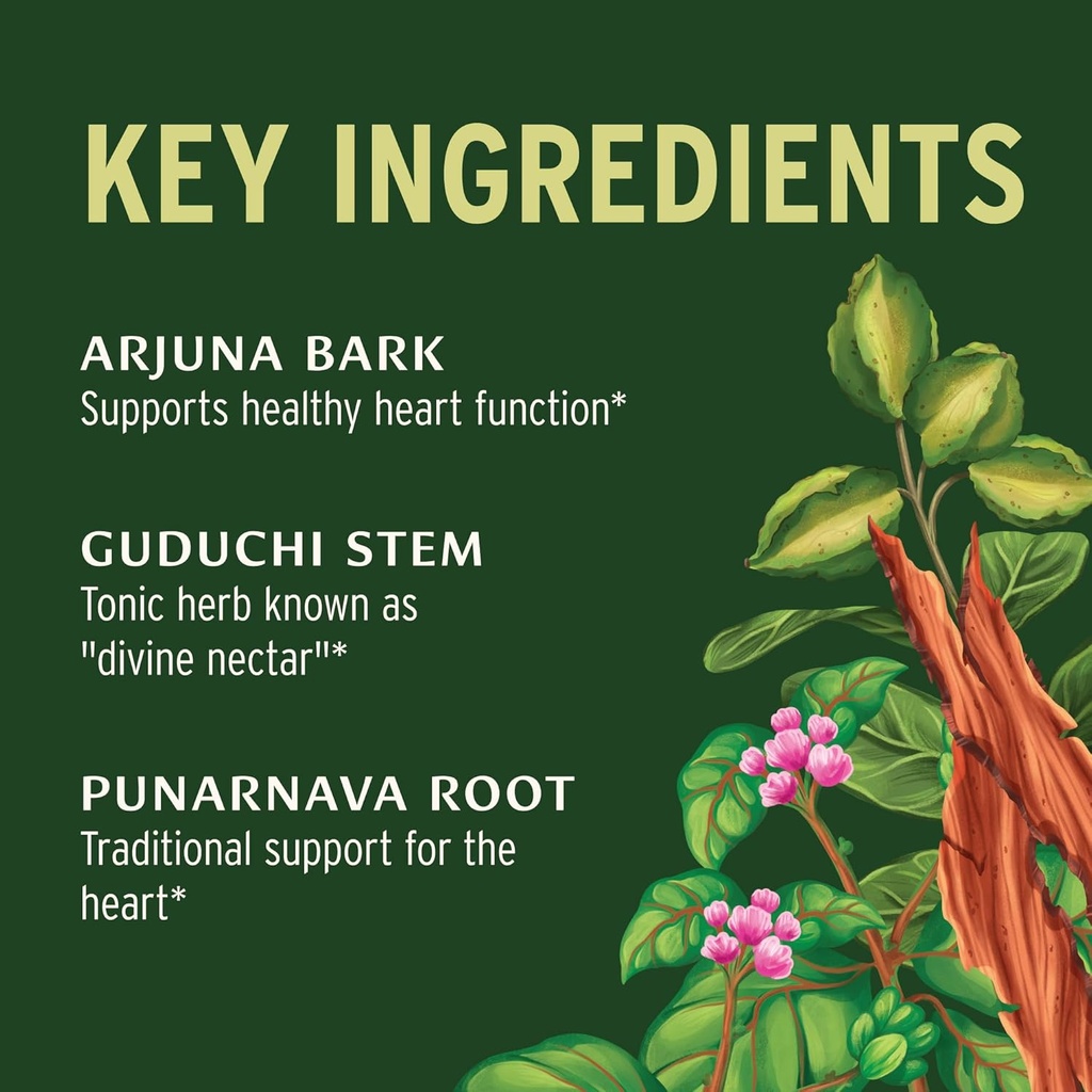 Banyan Botanicals Heart Formula – Organic Herbal Heart Health Supplement with Hawthorn Berry and ­­Guduchi – Supports Proper Function of The Heart* – 90 Tablets – Non-GMO Sustainably Sourced Vegan 4