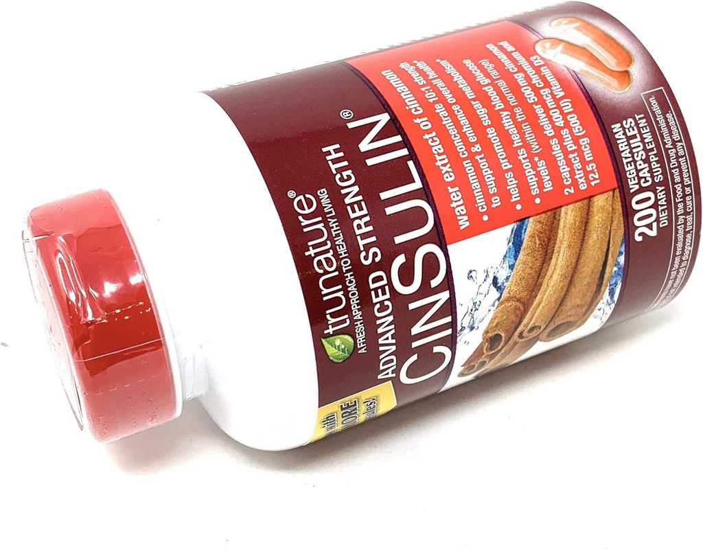 TruNature Advanced Strength Cinsulin, Cranberry, 200 Count 4