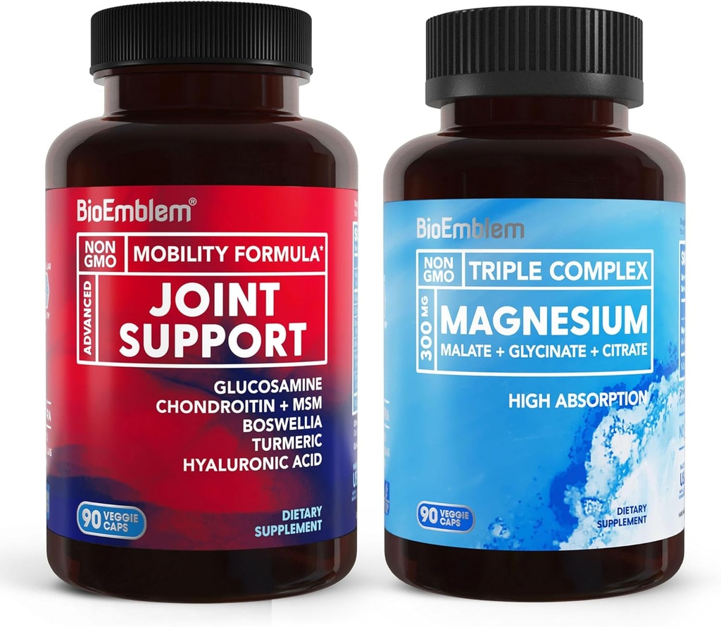 BioEmblem Triple Magnesium Complex and Joint Support for Enhanced Joint Health, Vegan, Non-GMO 2