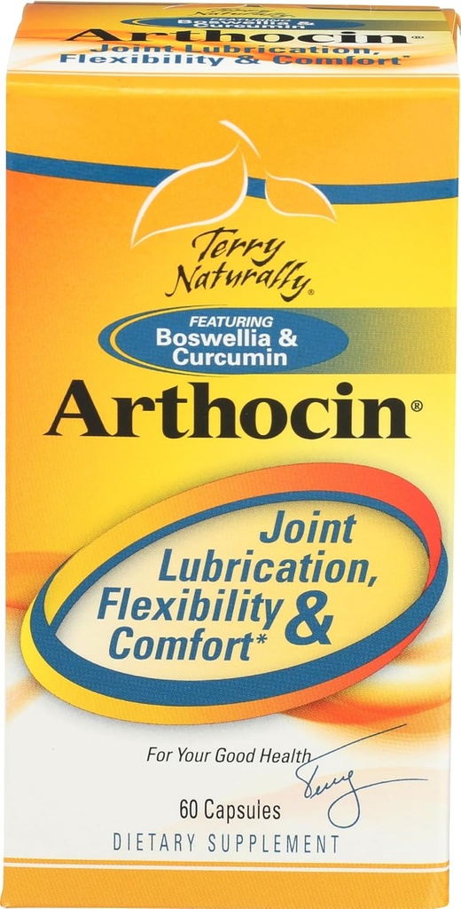 Terry Naturally Arthocin - Boswellia Serrata Capsules with Devil's Claw & Curcumin - Supplement to Support Joint & Spine Health - Herbal Supplement Aids Comfort & Absorption - 60 Capsules 2