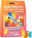 Electrolyte Gummies Sugar Free | Electrolyte Hydration Energy Gummies for Running & Sports - Energy Chews with Calcium & Vitamin C for Kids & Adults, Multiple Mixed Flavors, Gluten-Free, 90 Count 2