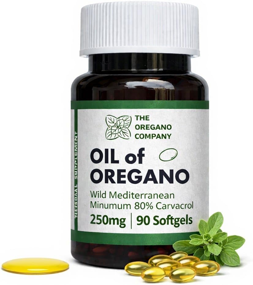 THE OREGANO COMPANY- Oil of Oregano | 90 Softgels, Natural Carvacrol, Edible Food Grade, Aceite De Oregano, Potency, Capsules, Wild Mediterranean Oregano Oil GelCaps Extract,Wild Supplements 2
