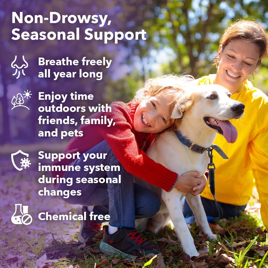 LifeSeasons Breathe-X with Immuni-T - Allergy & Sinus Relief Supplement - Supports Sinuses & Nasal Discomfort - Non-Drowsy & Fast-Acting - 180 Capsules 5