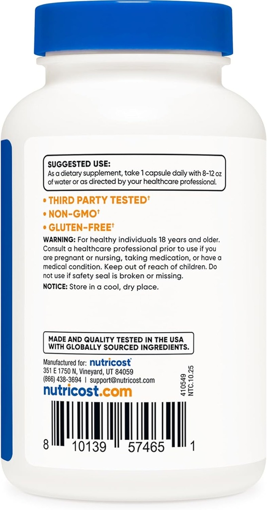 Nutricost Egg Shell Membrane, 500 MG Per Serving, 120 Capsules - GMO Free, Gluten Free 5