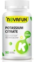 Potassium Citrate 1000mg, Potassium Supplement for Leg Cramps, Muscle & Heart Health, Vegan, Non-GMO, Gluten Free, 90 Capsules 2
