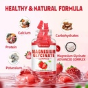 Magnesium Glycinate Gummies 1000mg with L-Threonate,Chelated Magnesium Potassium Complex Supplement with VitD, B6, CoQ10, Calcium,Supports for Memory, Calm, Mood - 180 Gummies Strawberry 3