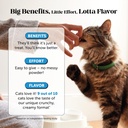 Cat Skin & Coat Health Crunchy & Creamy Chews - Omegas, Vitamin C + E, Biotin Supplement, Soothes Skin and Promotes Shiny Coat, Cat Supplements & Vitamins - Chicken (30-Day Supply) 5