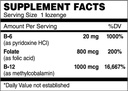Kosher B12 Lozenge (Methyl) W/ B6- Folic Acid and Biotin 100 Lozenges 4