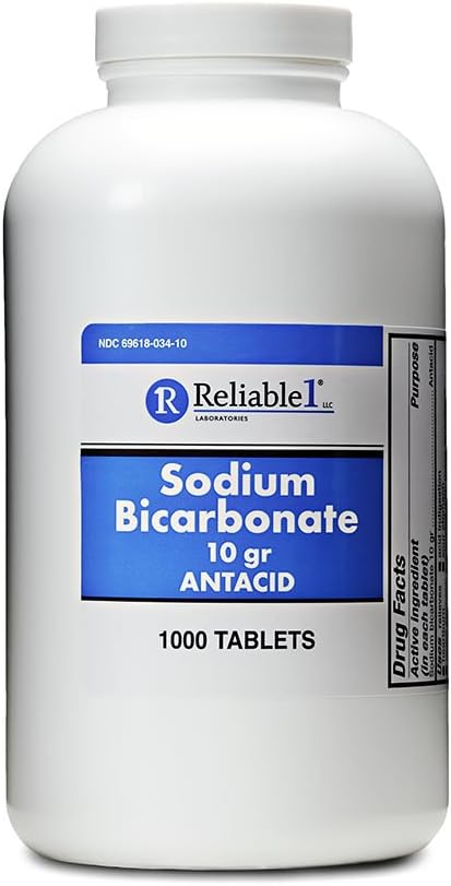 Reliable-1 Laboratories Sodium Bicarbonate Antacid Tablets Acid Reducer for Indigestion & Heartburn Relief | Bulk Antacids – 1000 Count Bottle 2