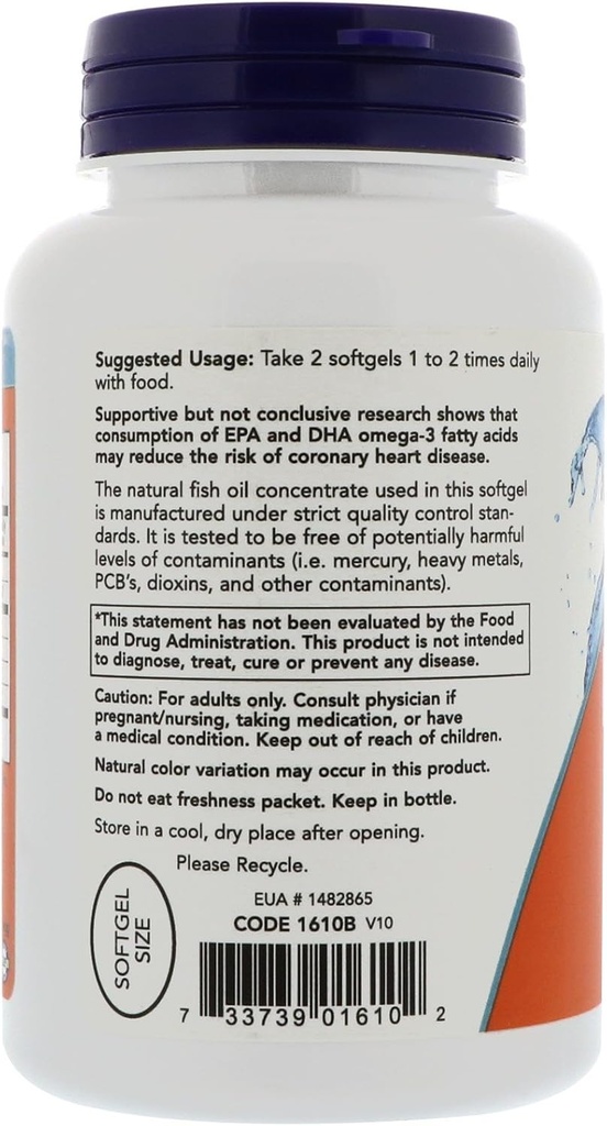 NOW Foods DHA-250, 120 Softgels 4