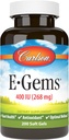 Carlson - E-Gems, 400 IU, Heart Health & Optimal Wellness, Antioxidant, 200 soft gels 6