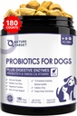 NATURE TARGET Probiotics for Dogs, 6 Billion CFUs, Freeze Dried Dog Probiotics with Prebiotics & Enzymes for Diarrhea, Gas, Vitamins & Omega 3 for Skin & Immune Health, Allergy Itch Relief, 180 Count 2