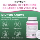 Estrolife Anti-Aging Support for Women by Nutrum, Vegan Supplement for Long Lasting Female Hormonal Balance, Ovarian Function, Skin Hydration, Elasticity and Firmness, Menopause Relief, 60 Capsules 5