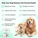 Dog Vitamins and Supplements Probiotics Powder 1LB - Enhanced Complete Multivitamin for Dogs Homemade Dog Food Supplement Supports Immune, Skin & Coat, Digestion with Vitamins, Omega-3, Probiotics 3