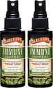 Barlean's 2 Pack Olive Leaf Complex Throat Spray with Peppermint, Lemon, and Sage for Itchy Throat Relief, Immune Support Supplement, Liquid Blended Extract, 1.5 oz 2