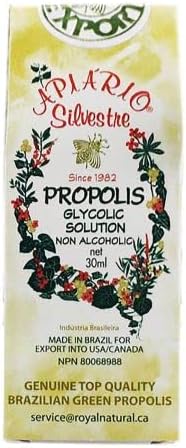Maintain Healthy Glucose Level & Cardiovascular Health - 6 Bottles Value Pack Brazilian Green Bee Propolis Liquid Glycolic Extra- Non Alcoholic, Wax Free, Sugar Free (PG) 3