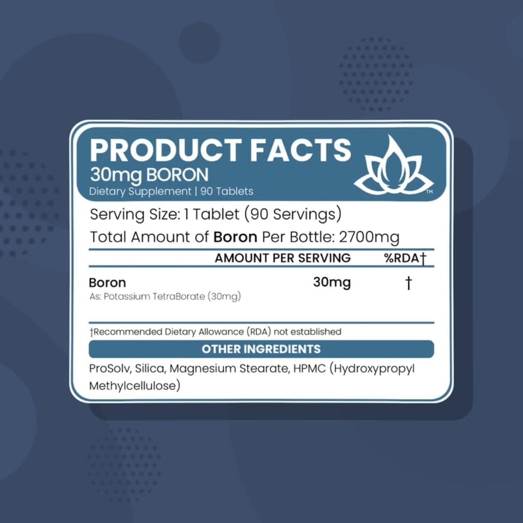 30mg Boron Tablets - 90 Tablets | New World Health Brands | Trace Minerals Your Body Needs to Maintain Optimal Health and Wellness 6