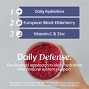 Hydralyte Electrolytes Plus Immunity, Elderberry - Low Sugar Rapid Rehydration Powder - Lightly Sparkling Electrolyte Powder Packets with 1,000mg Vitamin C and 300 mg Elderberry (8oz Serve, 20 Count) 5