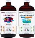 LIQUIDHEALTH Optimum Joint Glucosamine Chondroitin Supplement & Daily Multi Mineral Multivitamin Bundle for Men & Women - Sea Trace Minerals, Bone & Joint Health, Immune Support - Made in USA, Non-GMO 2