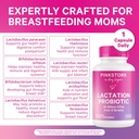 Pink Stork Lactation Probiotic - 30 Billion CFUs Multi Strain Postnatal Probiotics for Breastfeeding Women - Support Breast Milk & Gut Health, Postpartum Essentials, 60 Capsules 3