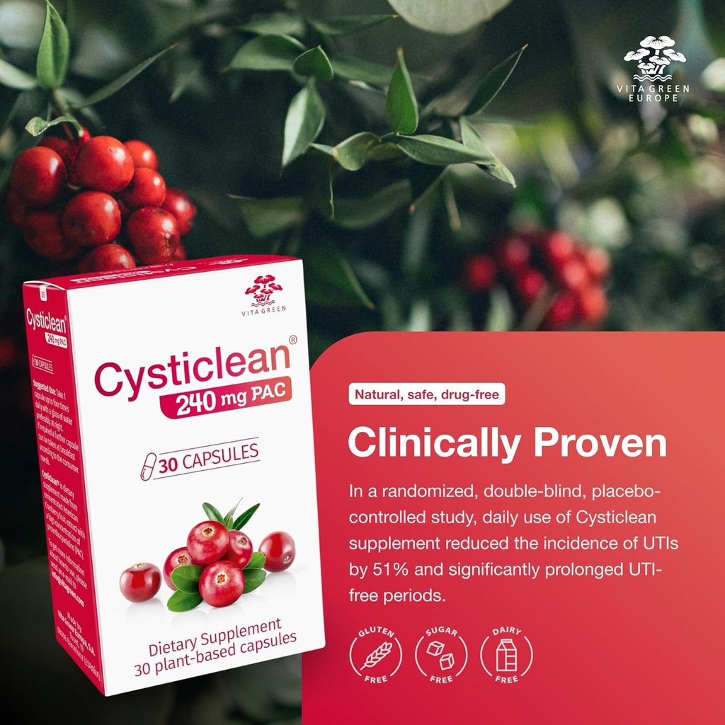 Cranberry PAC Supplement – 240 mg PAC, Sugar-Free – Urinary Tract Infection Support – Most Effective Cranberry Pills for Cystitis & Interstitial Cystitis Relief 4