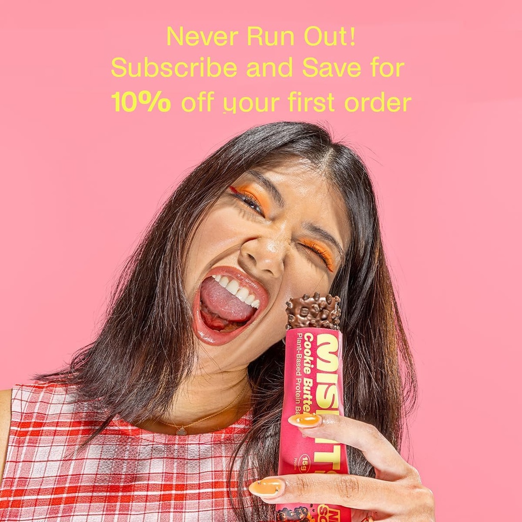 Misfits Protein Bars - High Protein Candy Bars | Gluten Free Plant Based, Low Sugar & Carb, High Fiber Snacks | Variety Pack of 12 (4 Flavors) 5