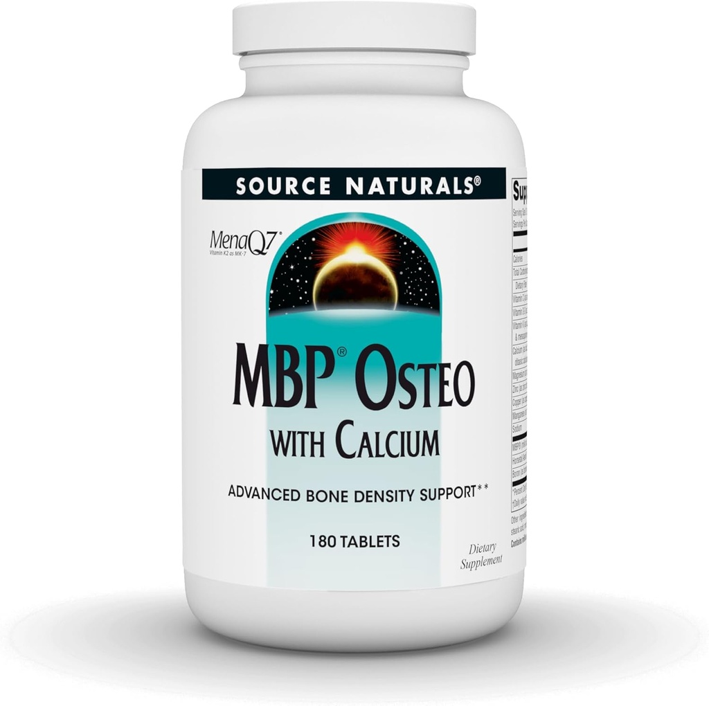 Source Naturals MBP Osteo with Calcium, Advanced Bone Density Support*, 180 Tablets 2