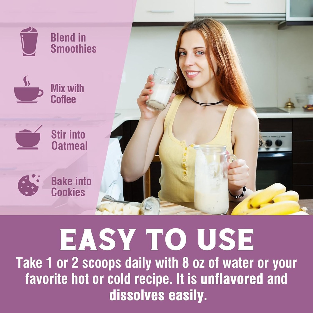 Multi Collagen Peptides Powder 16oz & Bovine Collagen Peptides Powder 8oz 5