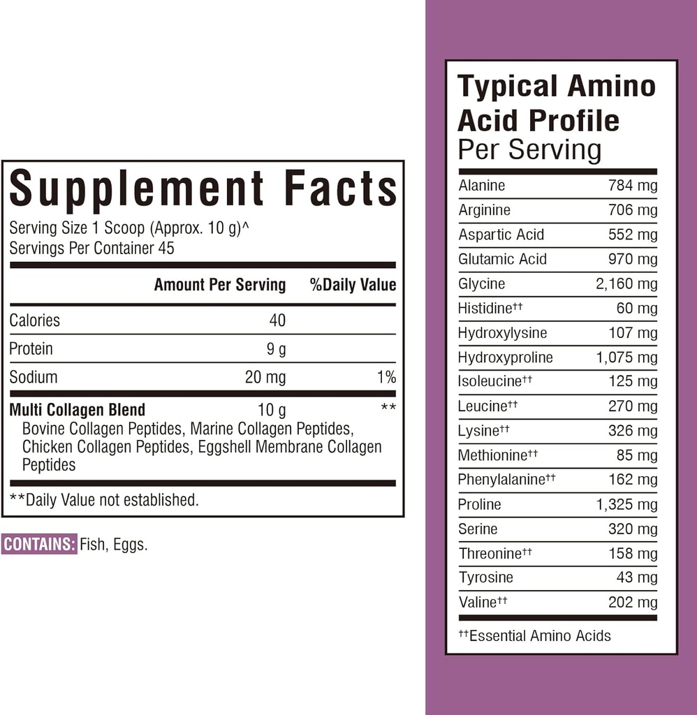 Multi Collagen Peptides Powder 16oz & Bovine Collagen Peptides Powder 8oz 6