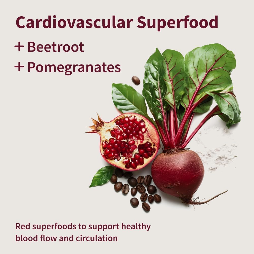 Snap Supplements Heart Beets Organic Beet Root Gummies, Cardiovascular Support Supplement for Men & Women, Pomegranate, Red Spinach, Heart Health & Circulation Support, Sugar Free, Cherry, 60 Gummies 3