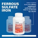 Major FeroSul - Ferrous Sulfate 325 mg Tablets - Iron Supplement for Women and Men - Specially Coated Easy-to-Swallow Tablets - Red - 1000 Count 3