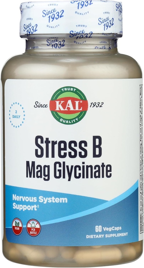 Kal Stress B Magnesium Glycinate 60 VegCap 2