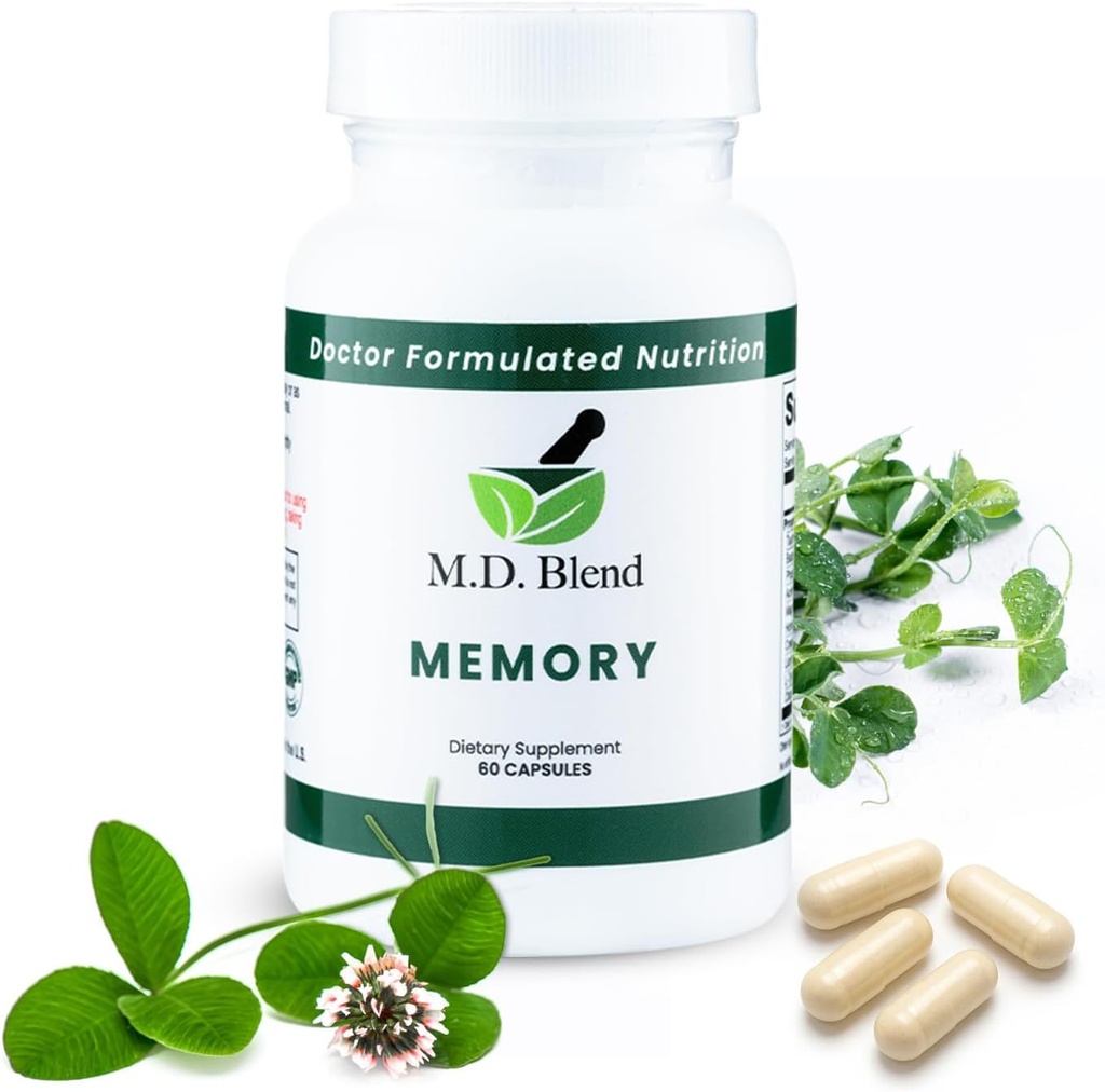 Memory - Natural Blend - Expert Formulated Supplement for Cognitive Wellness, Memory, & Neural Function - Premium L-Tyrosine, Phosphatidylserine, Bacopa Monnieri - 30 Capsules 1 Pack 2