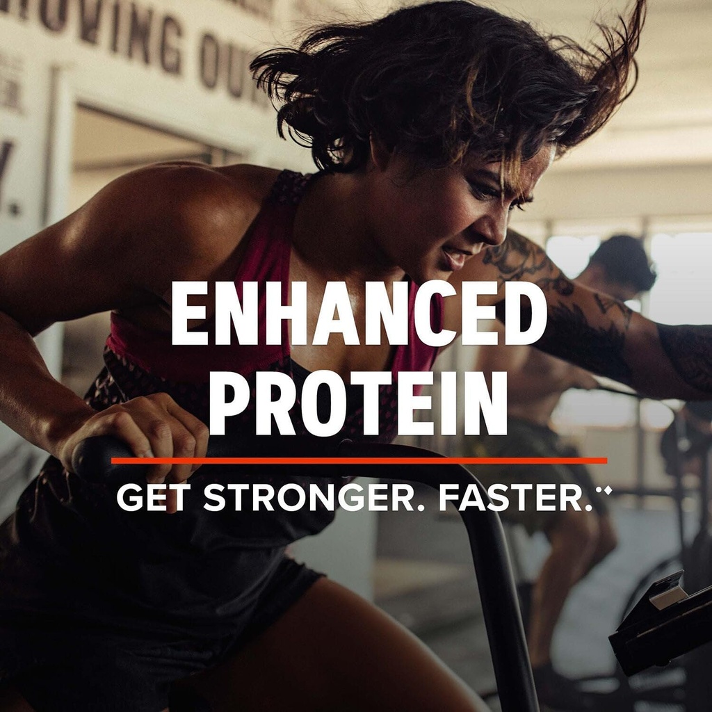 GNC AMP Wheybolic Clinically Proven Protein Powder, 40g Whey Protein, BCAA, Leucine, Increases Muscle Strength, Muscle Building, 3rd Party Tested, Gluten Free, Natural Chocolate, 25 Servings 4