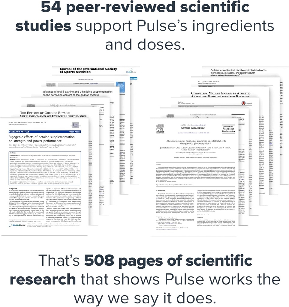 LEGION Pulse Pre Workout - All Natural Nitric Oxide Preworkout Drink to Boost Energy, Creatine Free, Naturally Sweetened, Beta Alanine, Citrulline, Alpha GPC (Mojito) 6