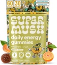 Energy Mushroom Gummies - Organic Lions Mane Supplement with Cordyceps, Rhodiola, L-Theanine, Maca - Vegan & Sugar-Free - Energy, Focus, Stamina, Stress Reduction - 60 Gummies (30 Servings) 2