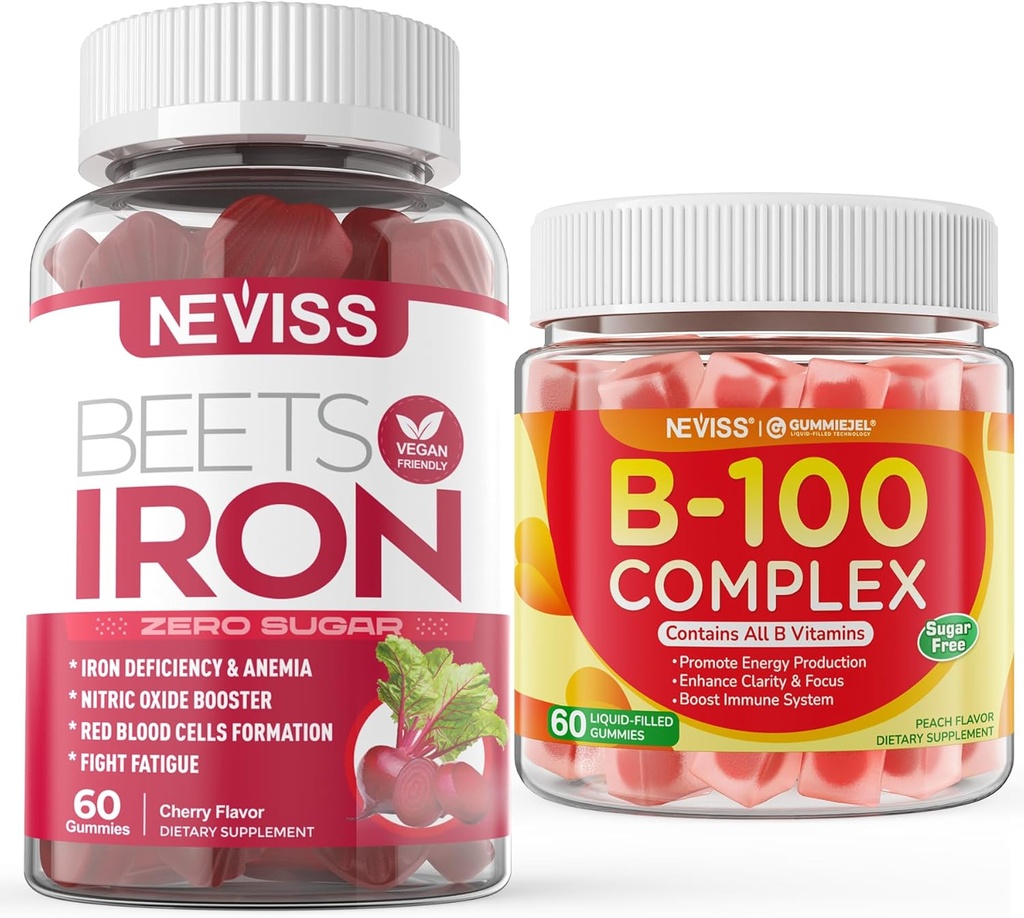 Sugar Free Iron Gummies+Vitamin B100 Complex 2