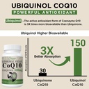 Liposomal CoQ10 800mg Ubiquinol Softgel, Max Absorption Ubiquinol Coenzyme Q10, Ubiquinol CoQ10 Supplement for Antioxidant, Heart Function & Energy Production, Pure CoQ10 800mg, 240 Vegan Softgels 6