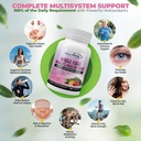 Methylated Multivitamin for Women with Iron - Womens Multivitamin with 44 Organic Whole Food & Fermented Nutrients - Daily Vitamin for Women Complete Multisystem Support, 90 Vegan Caps, Non GMO 4