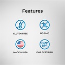 Premium Collagen Complex 90 Capsules Supports Healthy Skin, Nails, Bones & Joints Collagen Peptides, Type I, II, III, V, X, Made in USA - Non-GMO, Gluten Free 3