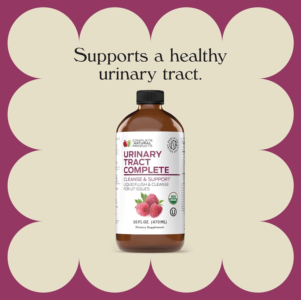 Complete Natural Urinary Tract Complete 12oz - Liquid Supplement for Urinary Tract Health with Organic Cranberry, D-Mannose, Beet Root, Fennel Seed, and Turmeric 4